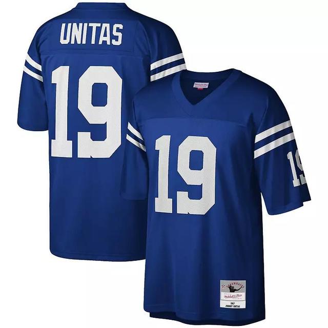 Mens Mitchell & Ness Johnny Unitas Royal Baltimore Colts Legacy Replica Jersey Product Image