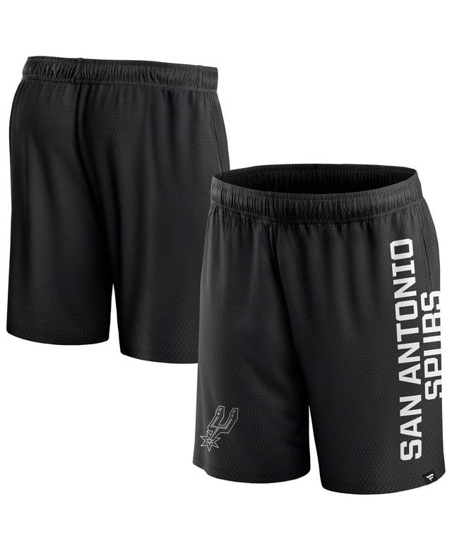 Mens Fanatics Branded San Antonio Spurs Post Up Mesh Shorts Product Image