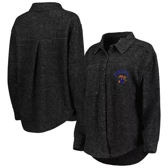 Womens Gameday Couture Black Kentucky Wildcats Switch It Up Tri-Blend Button-Up Shacket Product Image