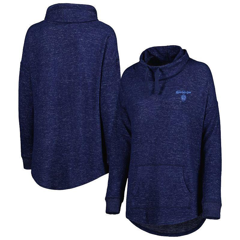 Womens Heathered Navy Philadelphia Union Cuddle Tri-Blend Pullover Sweatshirt Uni Blue Product Image