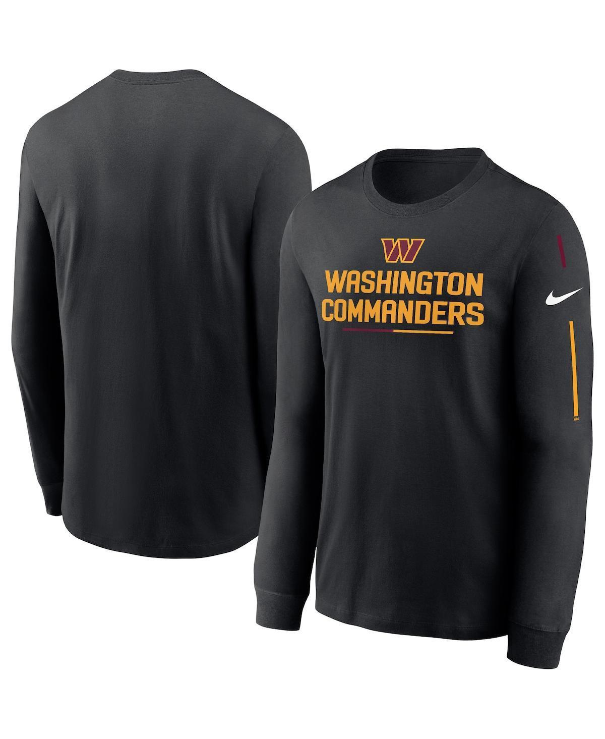 Mens Nike Black Washington Commanders Team Slogan Long Sleeve T-shirt Product Image