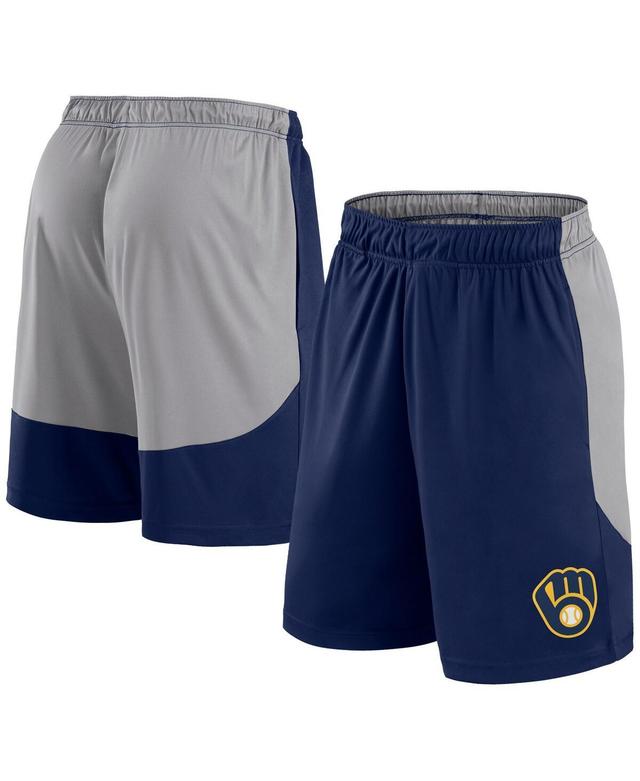 Fanatics Mens Navy Boston Red Sox Go Hard Shorts - Navy, Gray Product Image