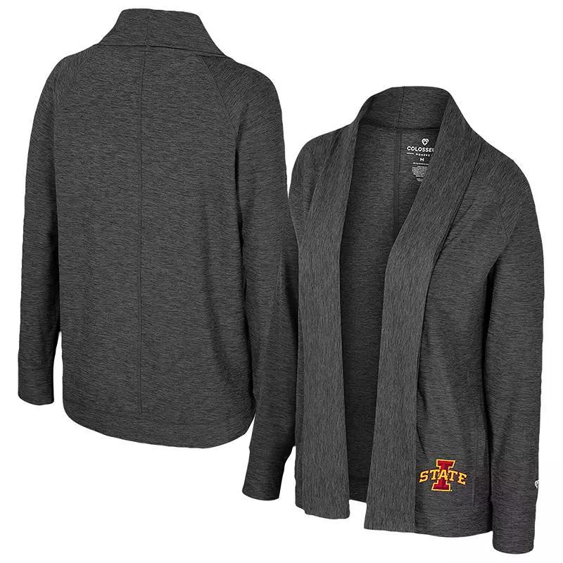 Womens Colosseum Charcoal Iowa State CyclonesDash Cardigan Product Image