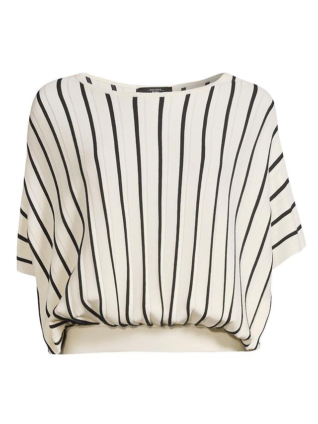 Womens Pegola Pleated Striped Sweater Product Image