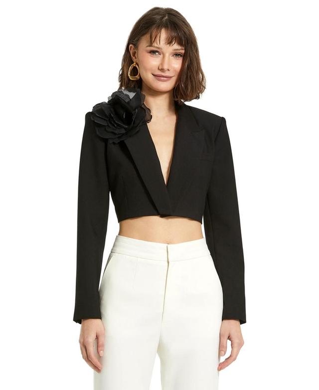 Womens Tailored Cropped Blazer Product Image