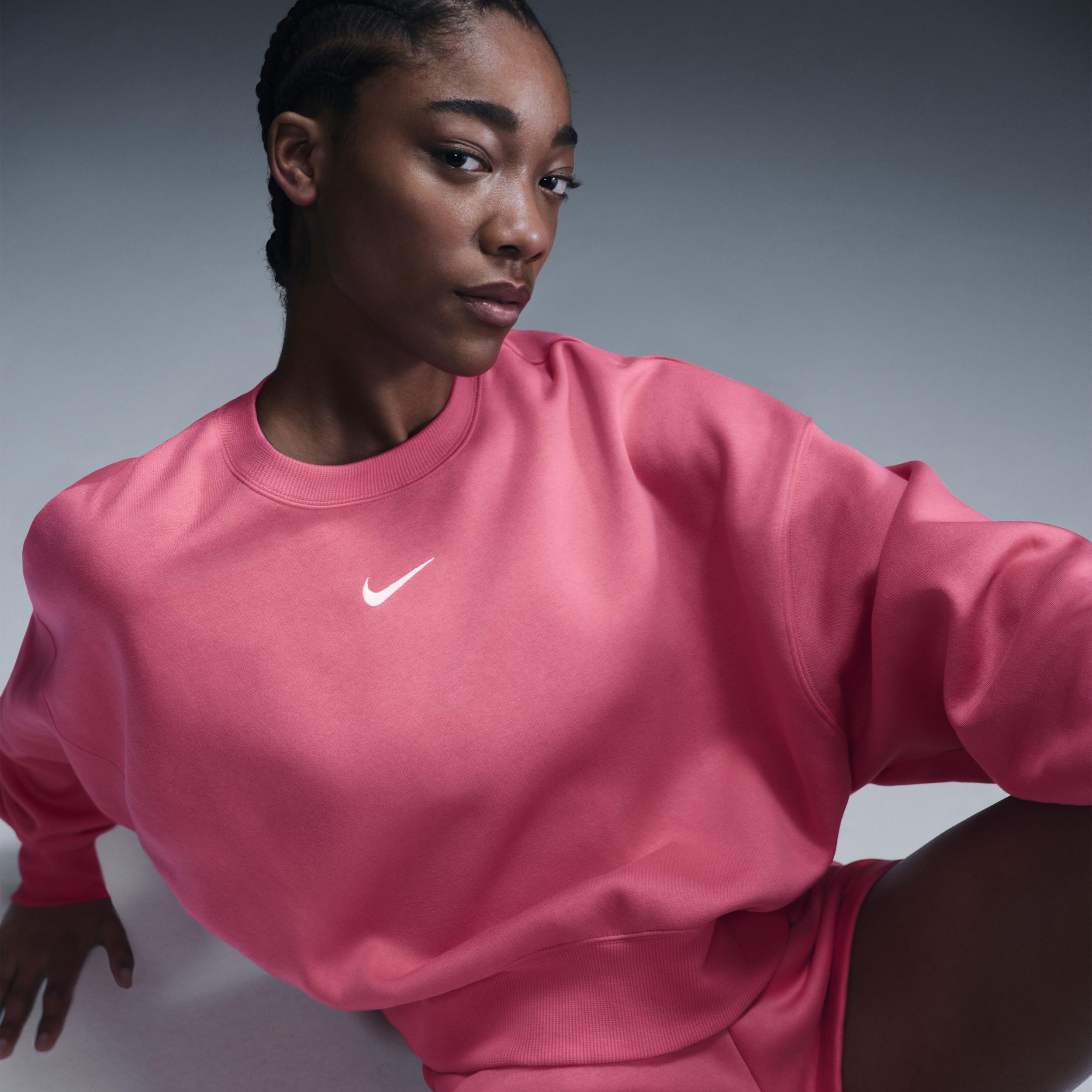 Womens Nike Sportswear Phoenix Fleece Over-Oversized Crew-Neck Sweatshirt Product Image