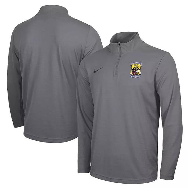 Mens Nike Charcoal Air Force Falcons Rivalry Intensity Quarter-Zip Pullover Top Product Image