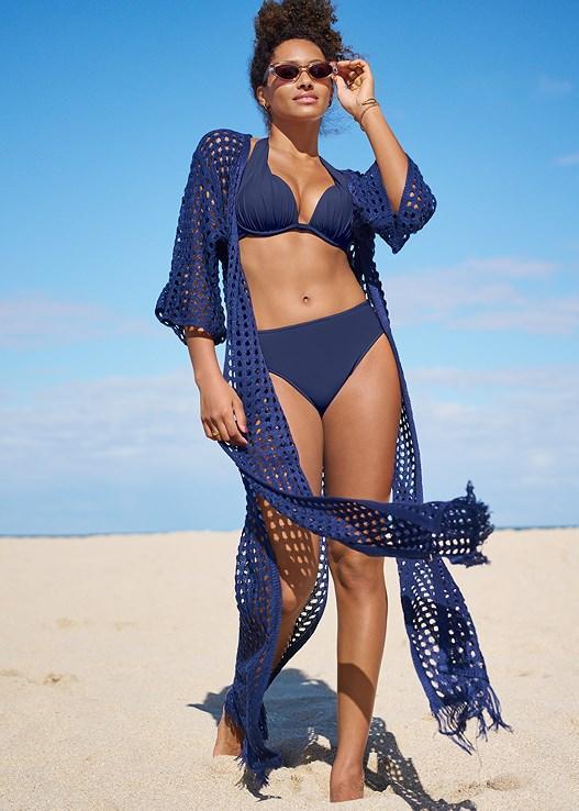 Crochet Kimono Cover-Up Product Image