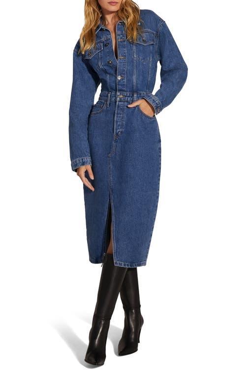 Womens The City Denim Shirtdress Product Image