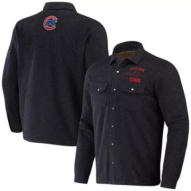 Mens NFL x Darius Rucker Collection by Fanatics Charcoal New York Giants Shacket Full-Snap Jacket Product Image