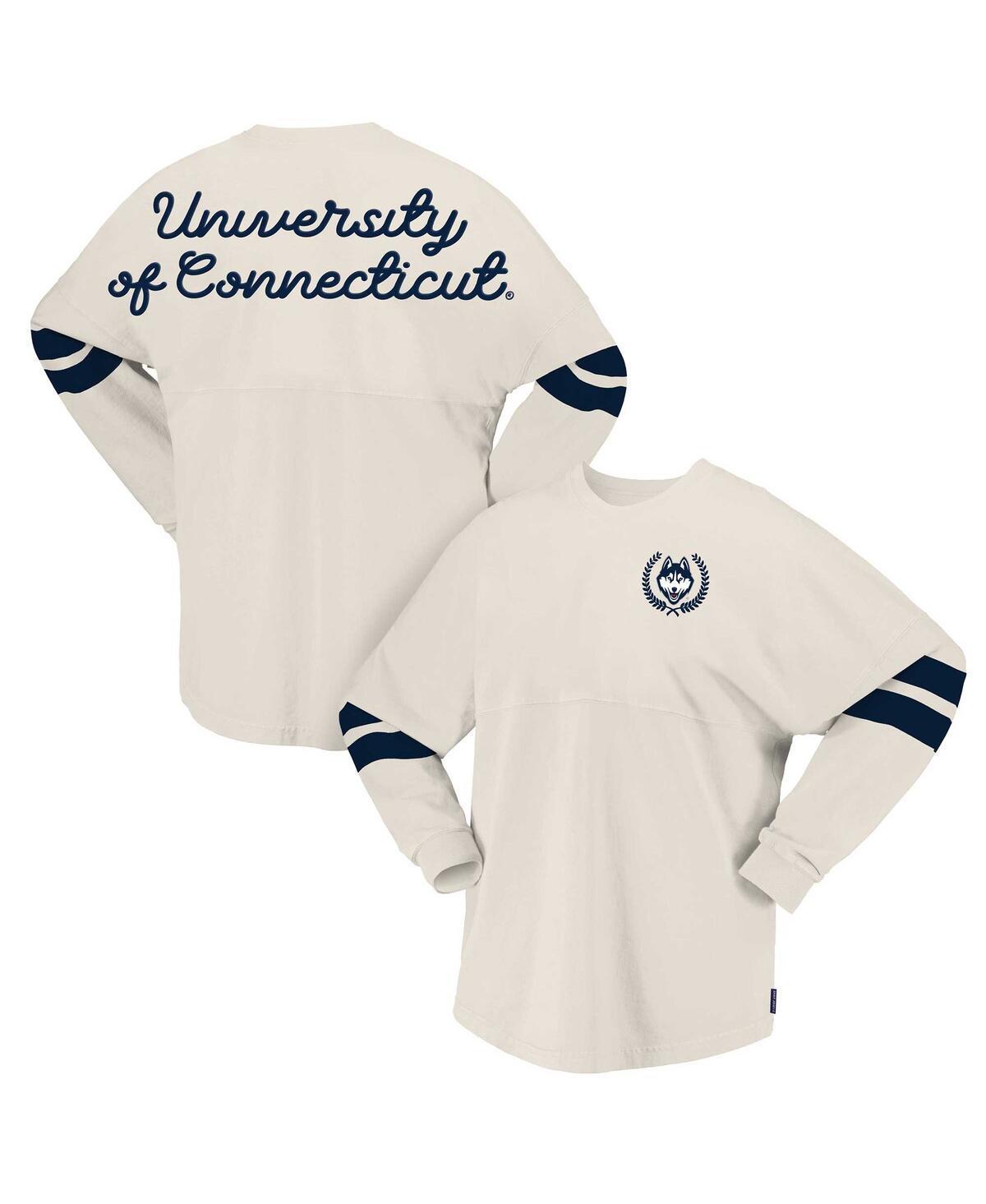 Womens Spirit Jersey Cream UConn Huskies Oversized T-Shirt Product Image