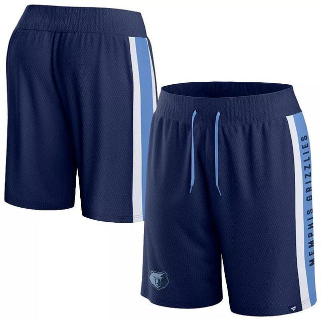 Mens Fanatics Branded Navy Washington Wizards Referee Iconic Mesh Shorts Wiz Blue Product Image