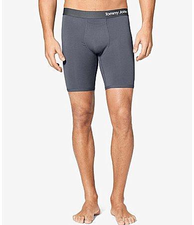 Tommy John Cool Cotton 8 Inseam Solid Boxer Briefs Product Image