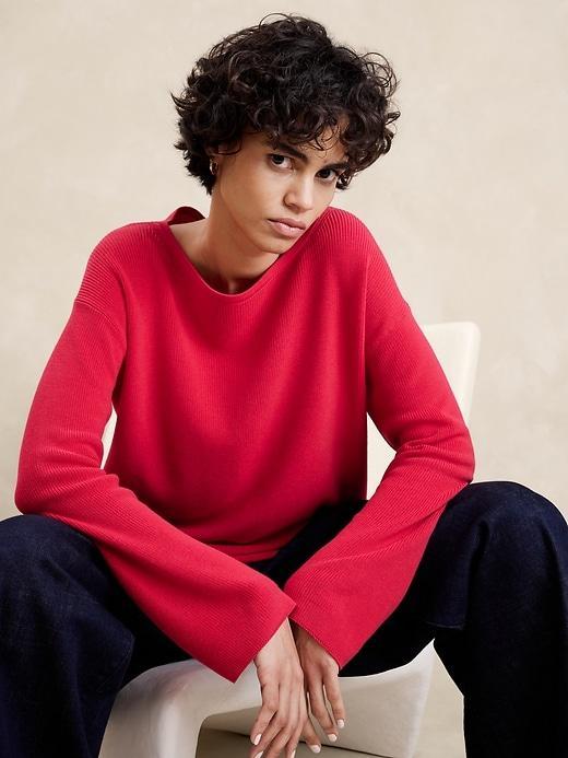 Boat-Neck Sweater Product Image