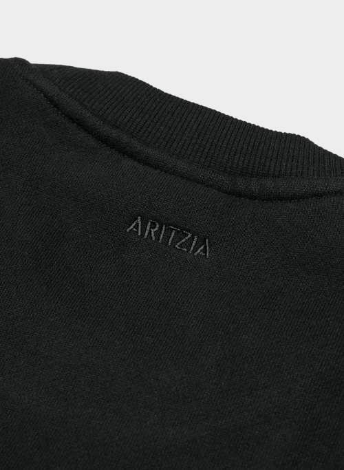 cozy fleece mega cropped crew sweatshirt Product Image