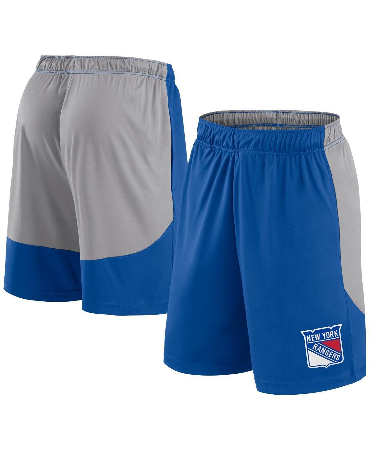 Fanatics Mens Blue New York Rangers Go Hard Shorts - Blue Product Image