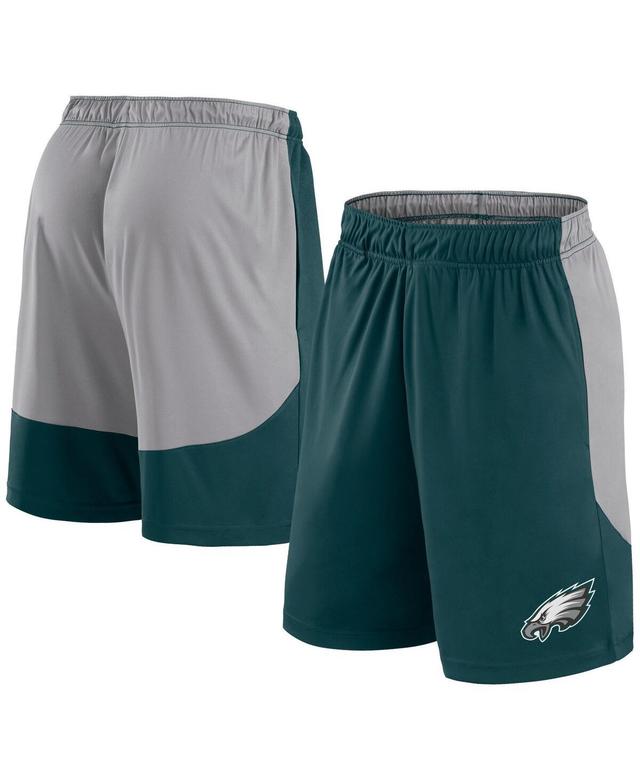 Fanatics Mens Midnight Green Philadelphia Eagles Go Hard Shorts - Green, Silver Product Image