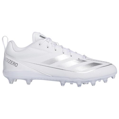 adidas Mens adidas Adizero Electric .2 - Mens Football Shoes White/Silver Metallic/White Product Image