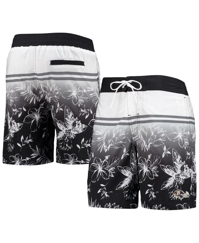 Mens G-iii Sports by Carl Banks Black Baltimore Ravens Island Volley Swim Shorts Product Image