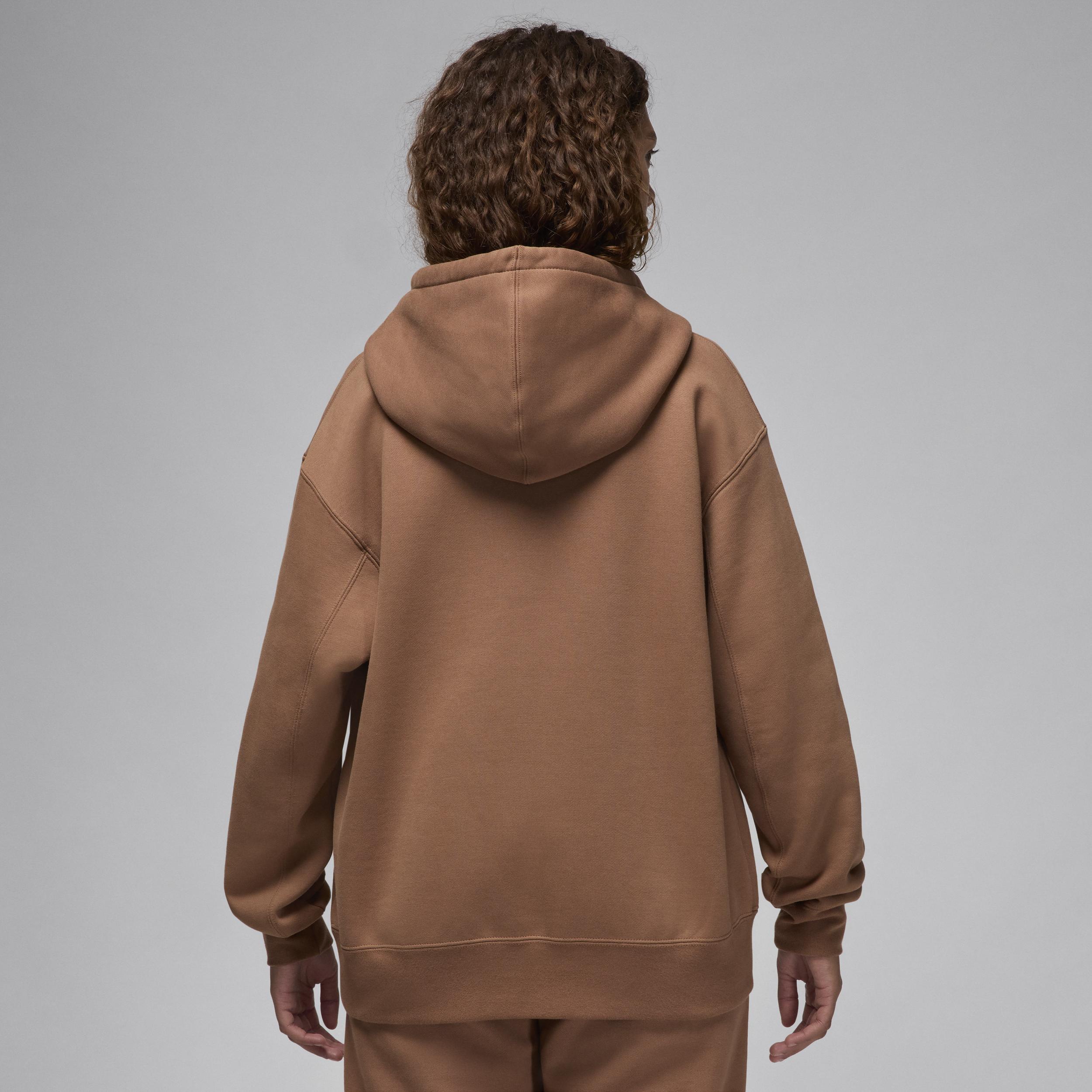 Jordan Womens Jordan Flight Fleece Pullover Hoodie 24 - Womens Brown/Brown Product Image