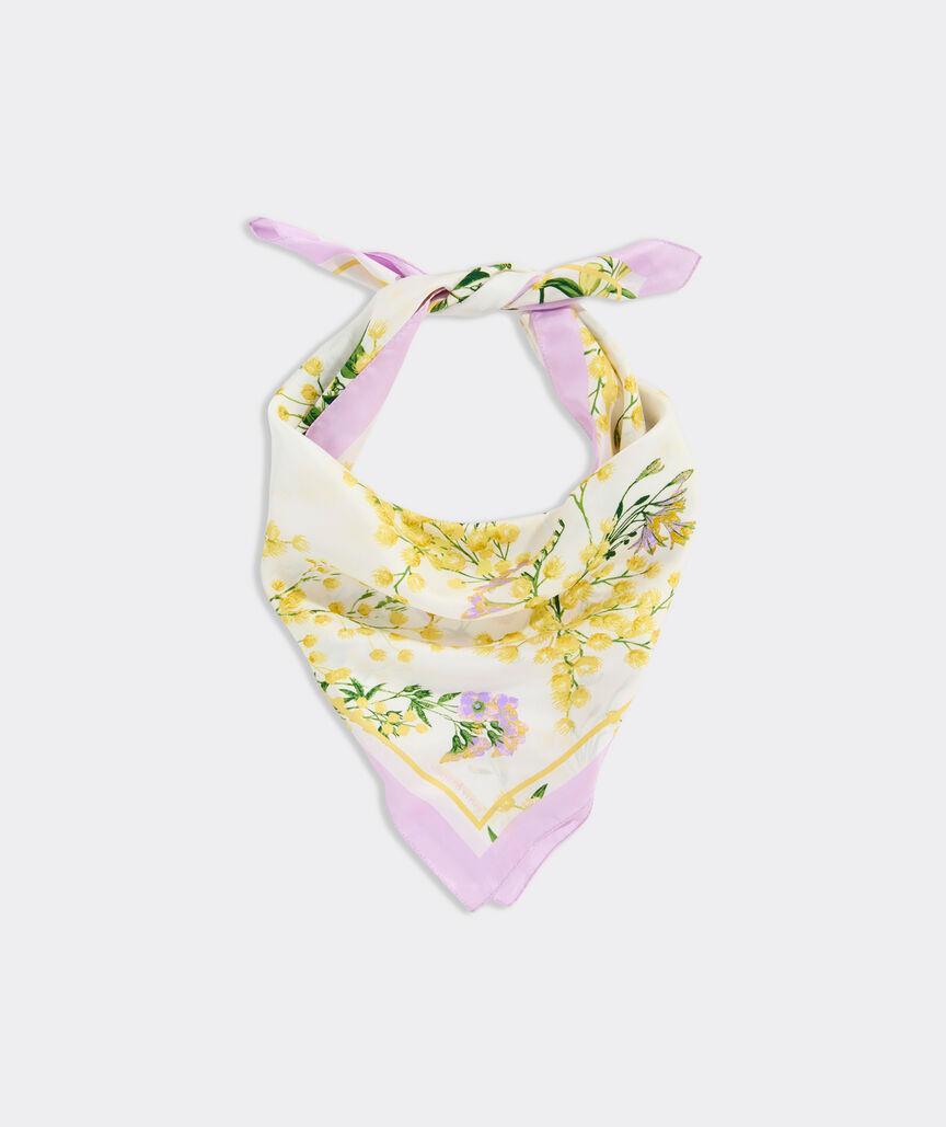 Summer Floral Silk Bandana Product Image