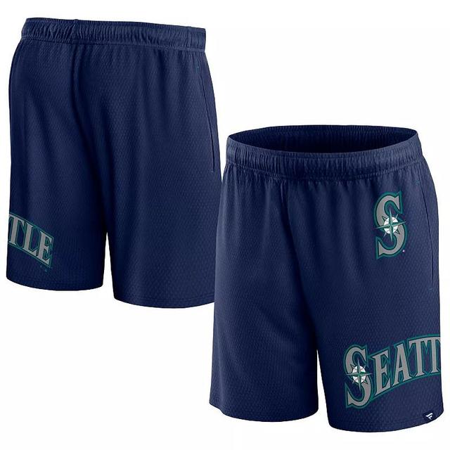 Mens Fanatics Navy Seattle Mariners Clincher Mesh Shorts Product Image