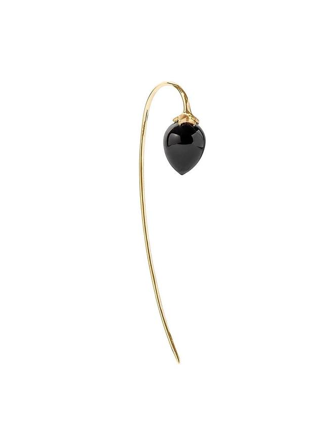 Womens Selections 18K Yellow Gold & Onyx Single Earring Product Image