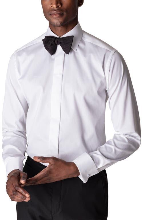 Mens Slim-Fit Fly Front Twill Tuxedo Shirt Product Image