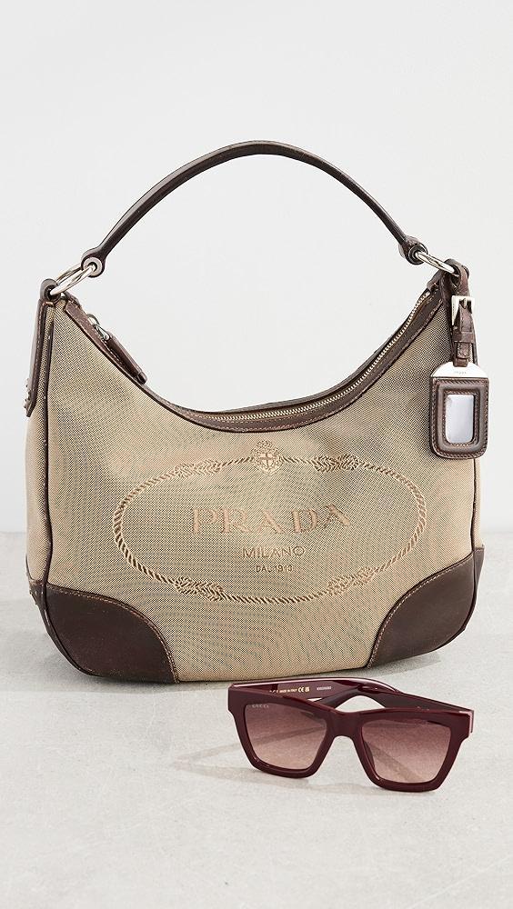 Shopbop Archive Prada Canvas Hobo Shoulder Bag | Shopbop Product Image