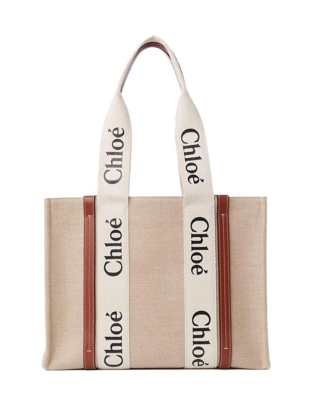 Tote In White Brown Product Image