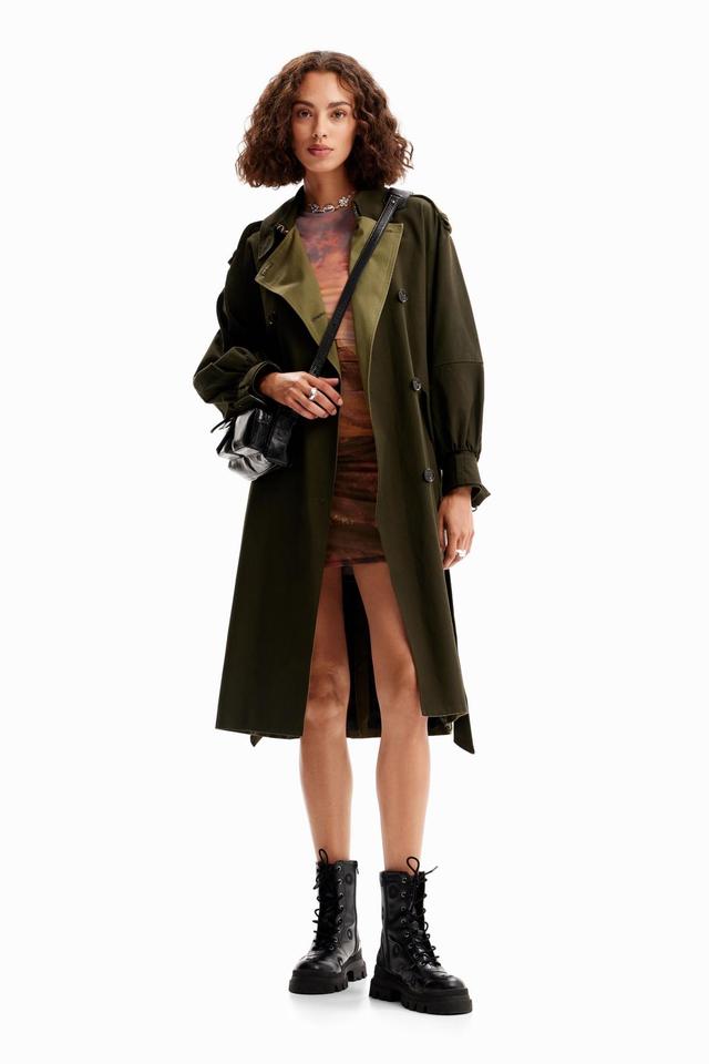 Desigual Womens Oversize belted trench coat Product Image