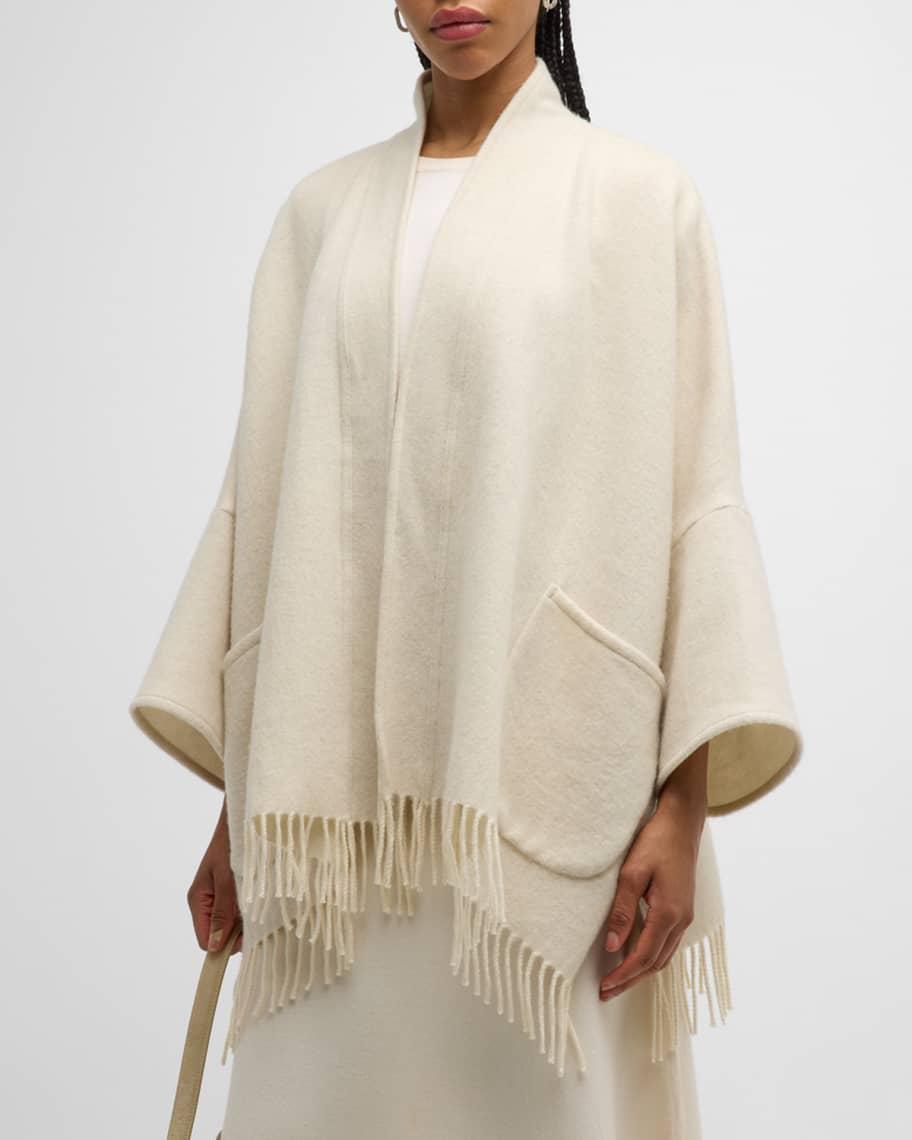 Cashmere Fringe Cape Product Image