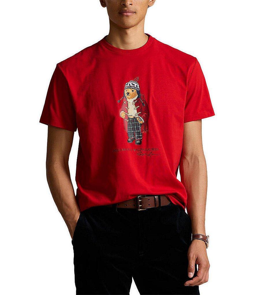 Polo Ralph Lauren Classic Fit Holiday Polo Bear Short Sleeve Graphic T-Shirt Product Image