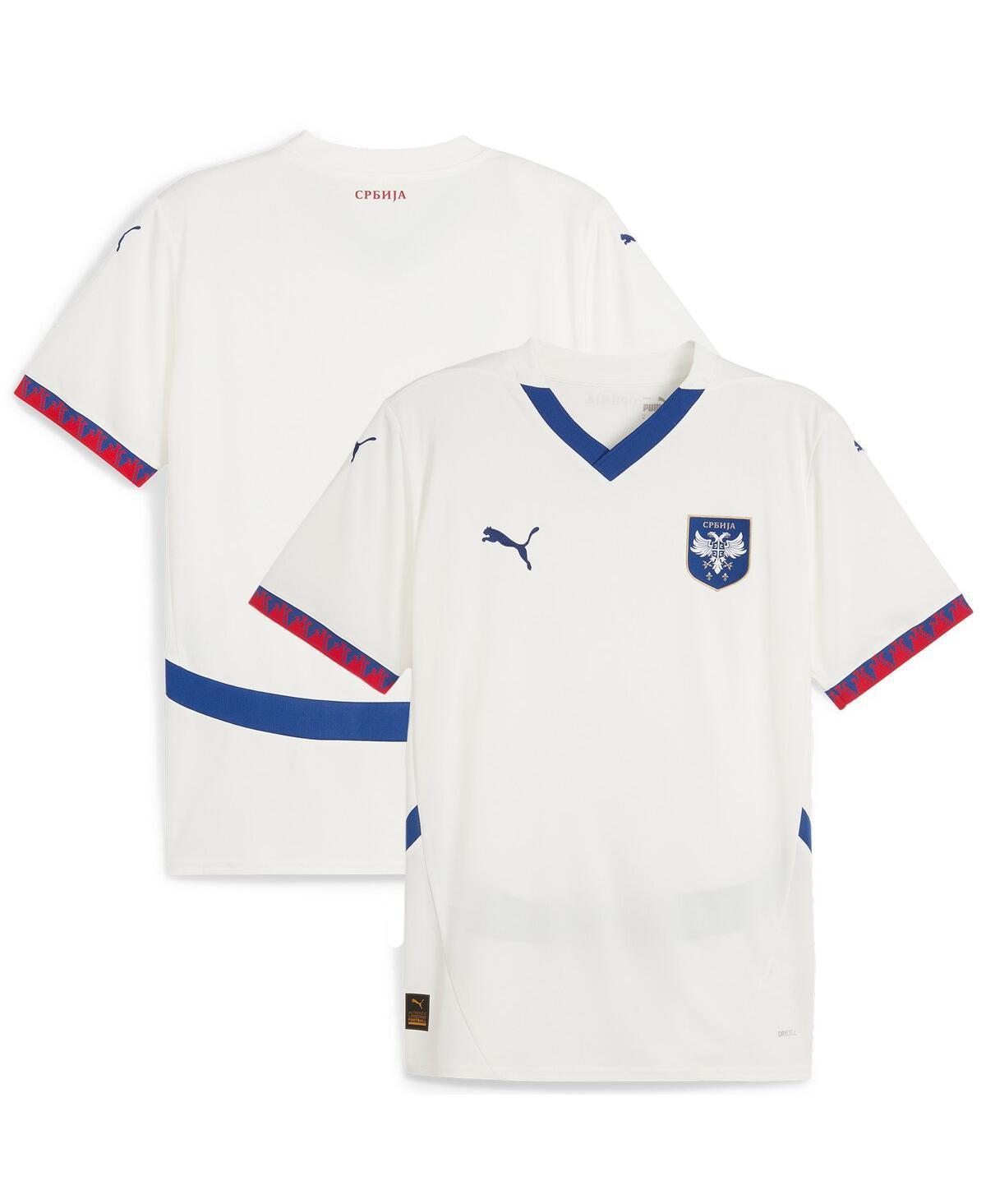 Puma Mens White Serbia National Team 2024 Away Replica Jersey - White Product Image