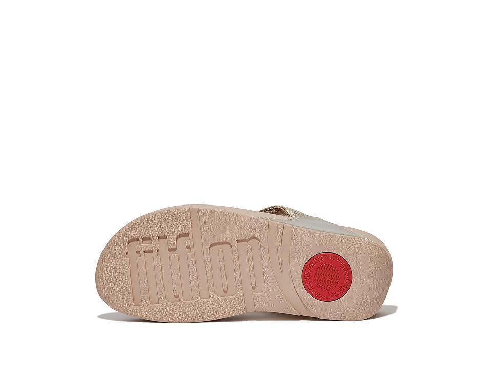 FitFlop Lulu Shimmerlux Toe-Post Sandals (Latte ) Women's Sandals Product Image