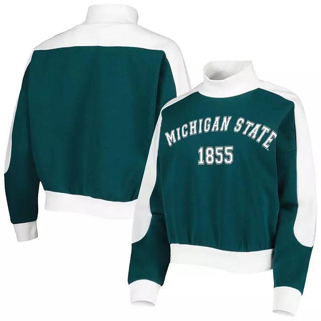 Womens Gameday Couture Michigan State Spartans Make it a Mock Sporty Pullover Sweatshirt Product Image