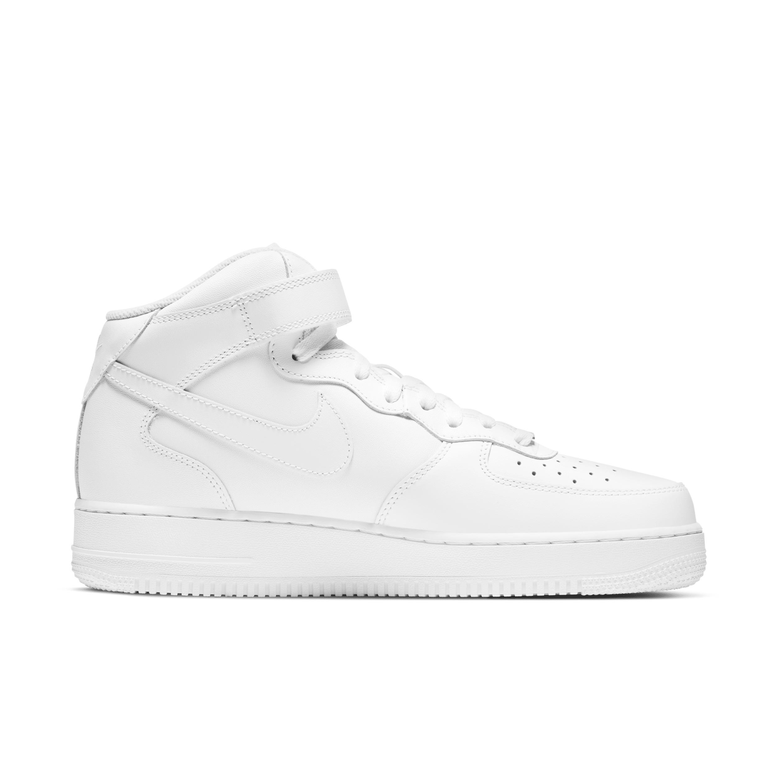 Nike Mens Nike Air Force 1 Mid 07 LE - Mens Basketball Shoes White/White Product Image