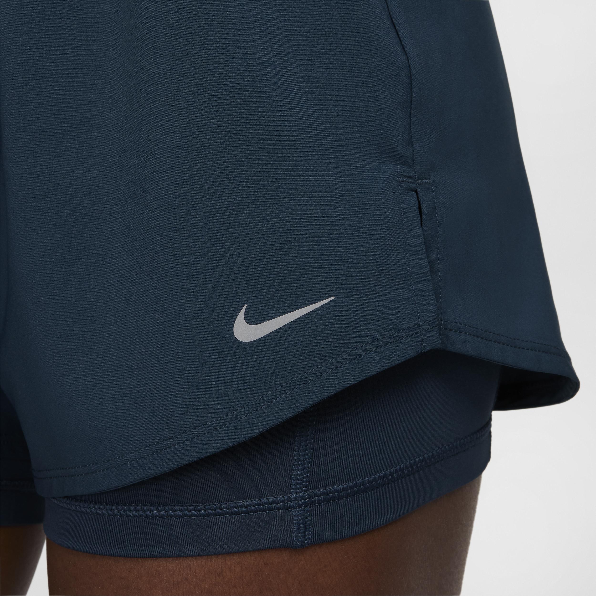 Nike Womens One Dri-FIT High-Waisted 3 2-in-1 Shorts Product Image