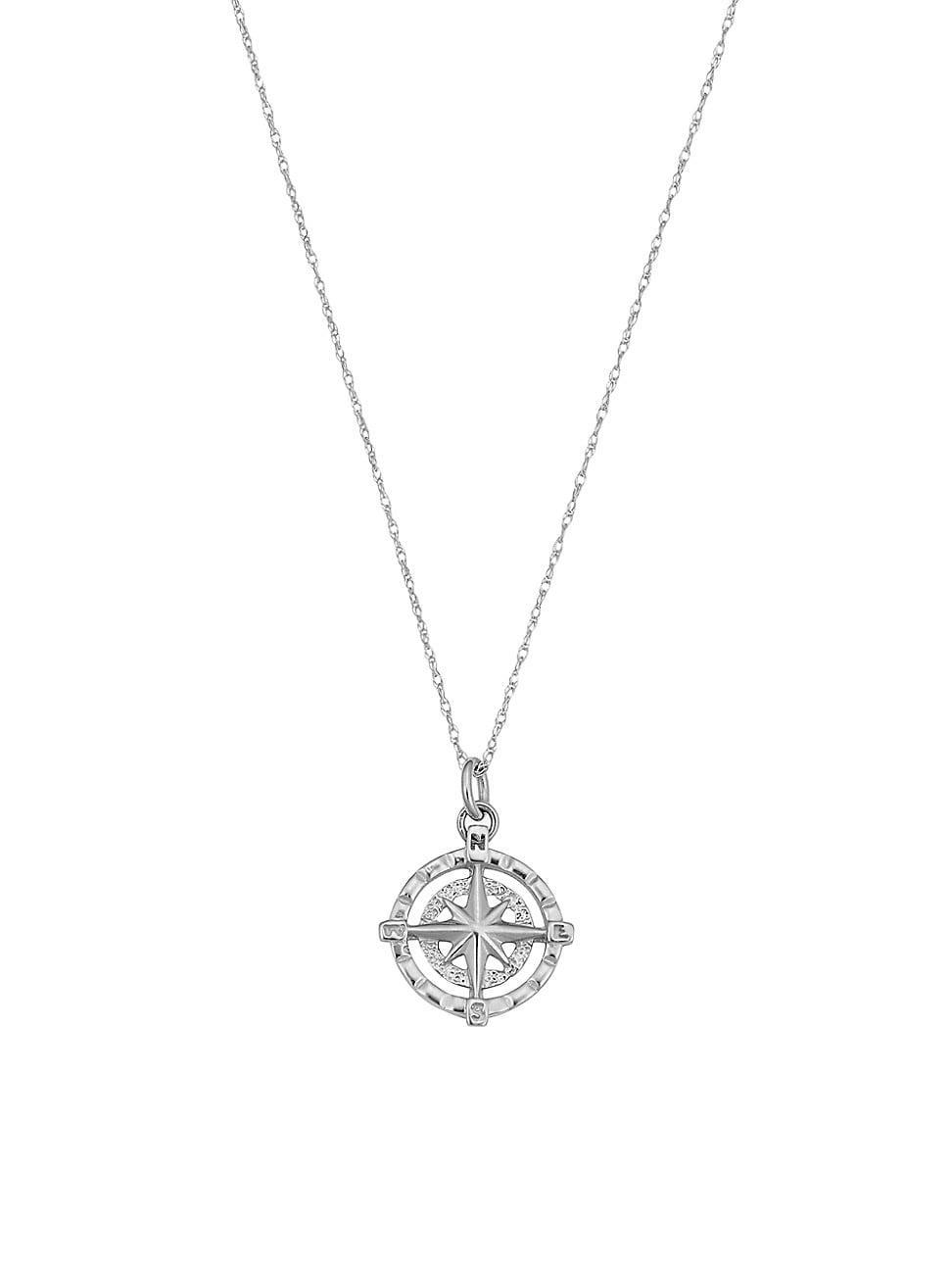 Womens Compass Pendant Necklace Product Image