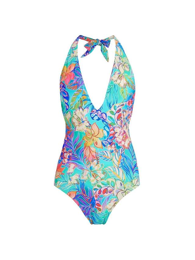 Womens Helena Floral One-Piece Swimsuit Product Image