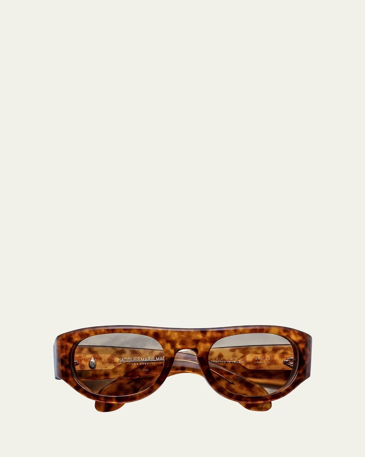 Mens Clyde Acetate Oval Sunglasses Product Image