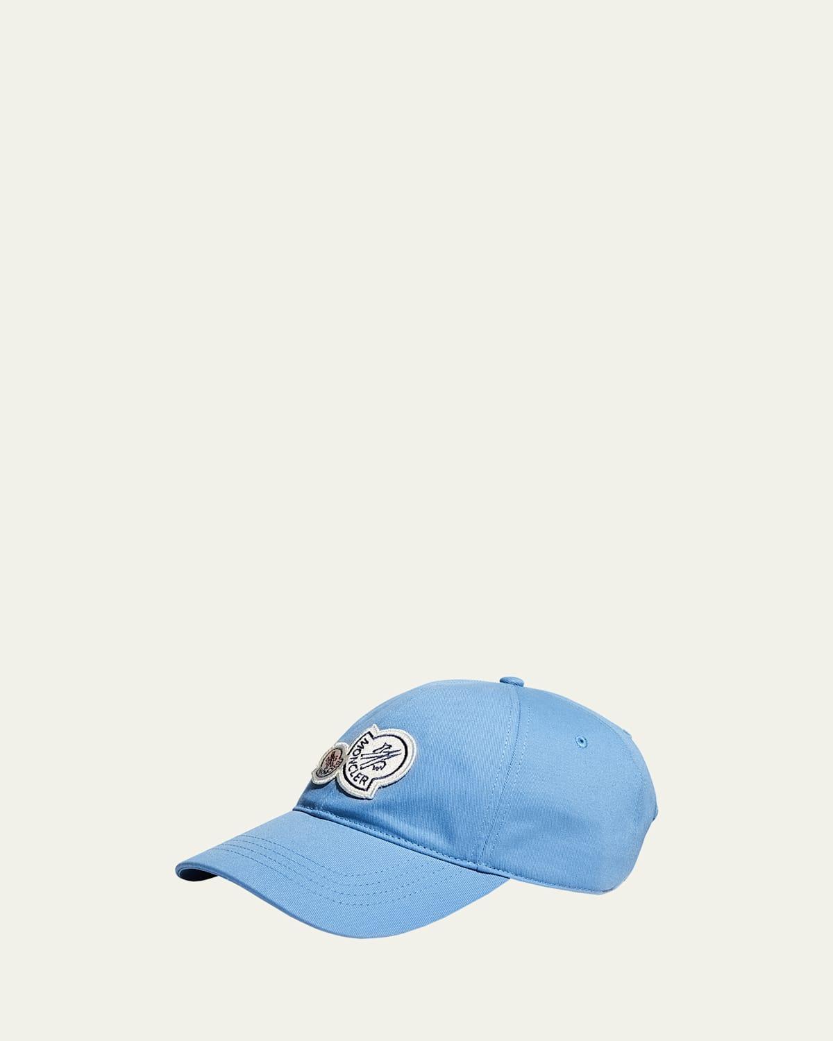 Mens Double Logo-Patch Baseball Cap Product Image