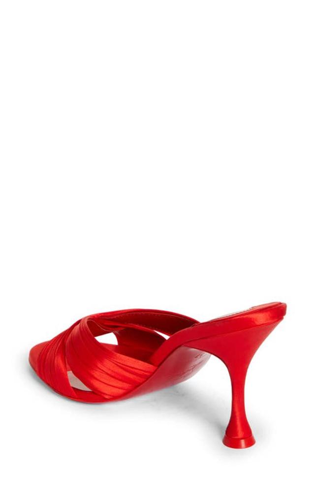 Nicol Is Back Crisscross Mule Sandals In Red Product Image