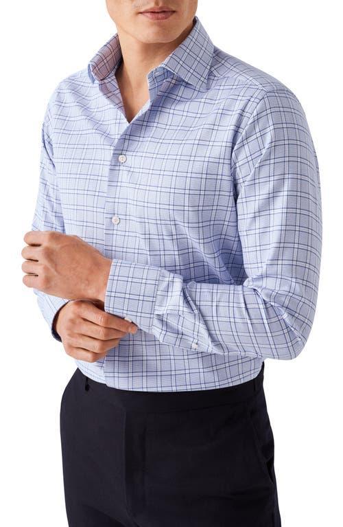 Eton Contemporary Fit Check Twill Dress Shirt Product Image