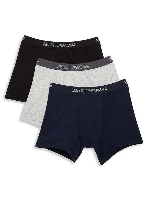 Mens Pure Cotton 3-Pack Boxer Briefs Product Image