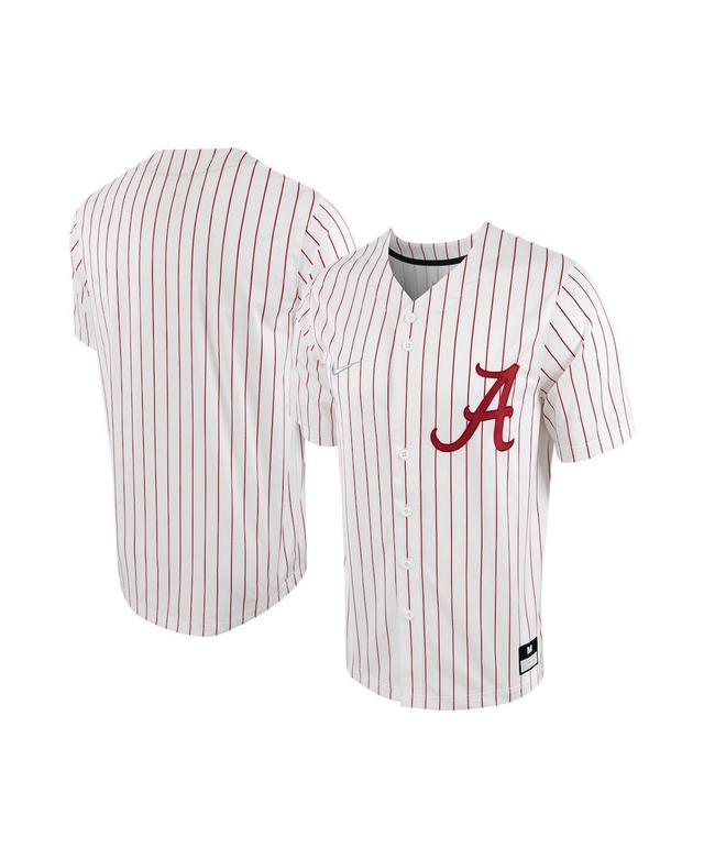 Alabama Nike Men's College Full-Button Baseball Jersey in White, Size: XL | P33124J491-ALA Product Image