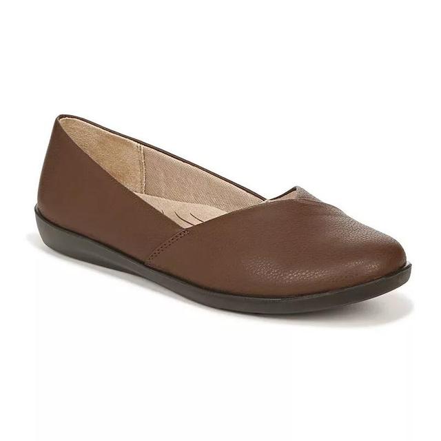 LifeStride Notorious Womens Slip-on Flats Dark Brown Product Image