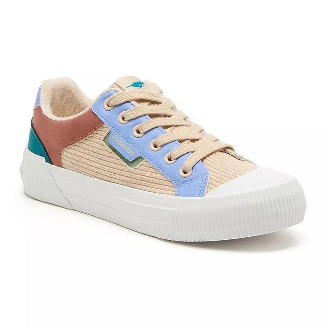 Womens Rocket Dog Cheery Corduroy Platform Sneaker - Natural / Color-Block Product Image