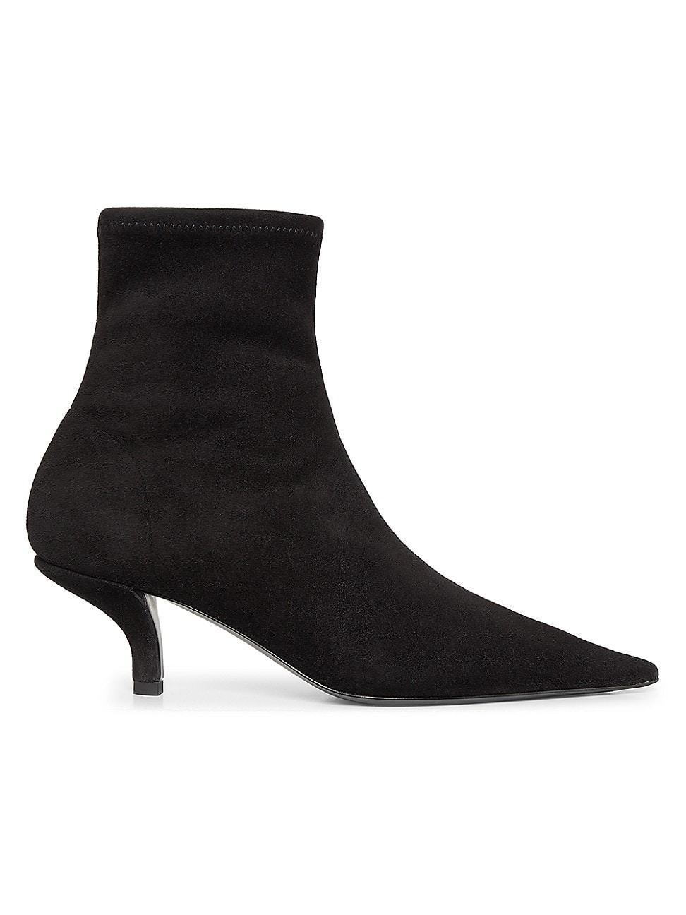 Womens The Heeled Sock 55MM Suede Boots Product Image