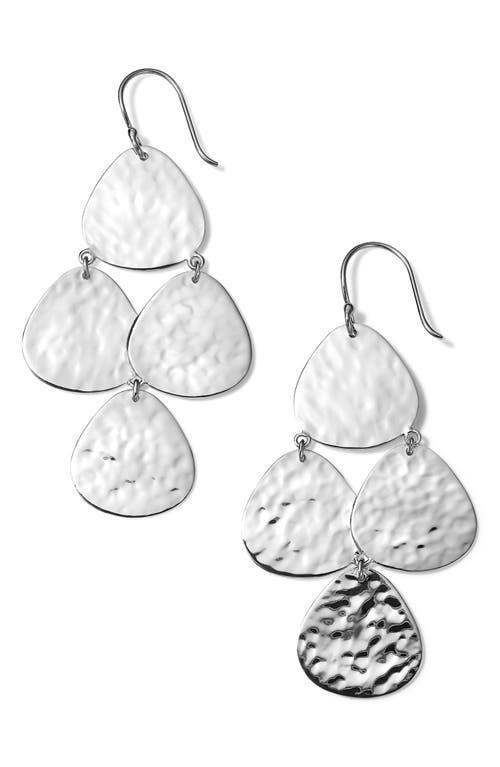 Womens 925 Classico Crinkle Small Nomad Cascade Earrings Product Image